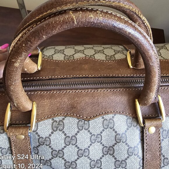 Authenticated Gucci Boston Handbag/Carryon ~ EVC ~ Vintage - Picture 10 of 16
